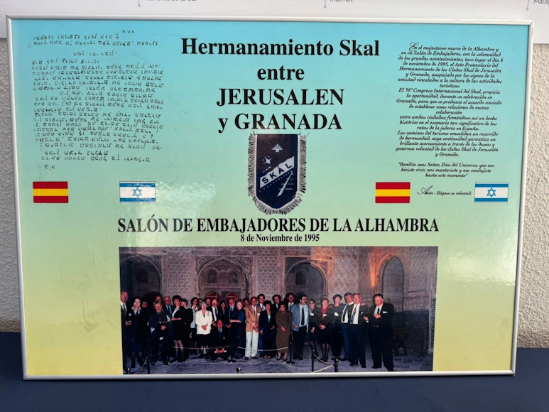 Hermanamiento entre Skål Granada y Jerusalén