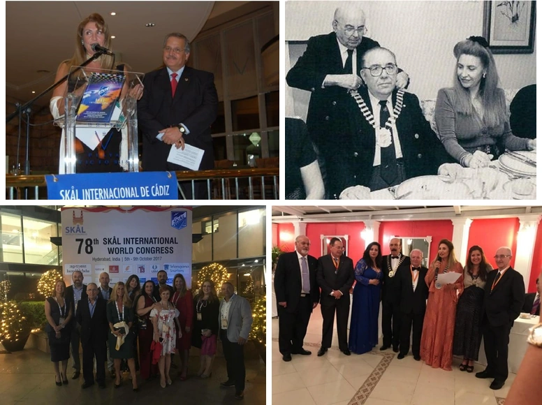 Josefa Díaz Delgado en congresos y encuentros internacionales de Skål